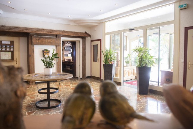 Große Empfangshalle mit Rezeption